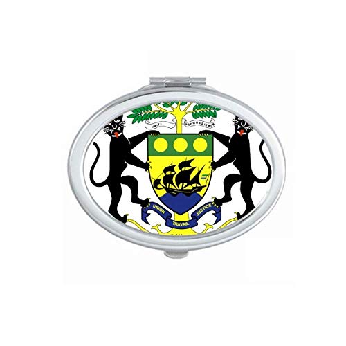 גבונזי אפריקה אירופה לאומי סמל מראה נייד לקפל יד איפור כפול צד משקפיים
