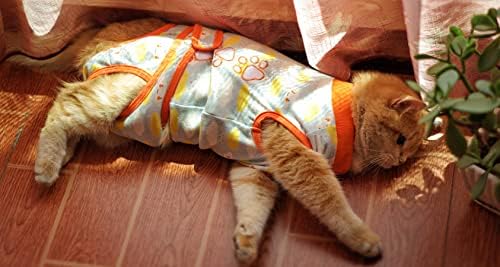 התאוששות חליפה לכלבים חתולים, לאחר ניתוח בטן פצע כירורגית לחיות מחמד חליפת בגדי תחליף כלב סרבל תינוקות קונוס