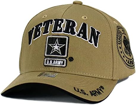 ארהב צבא ותיק כובע צבא צבאי רשמי מורשה מתכוונן בייסבול כובע